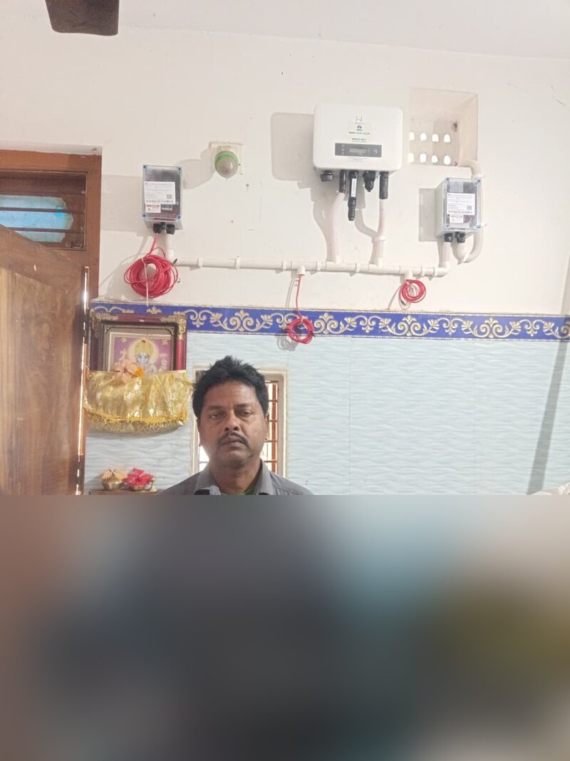 Inverter installation with client