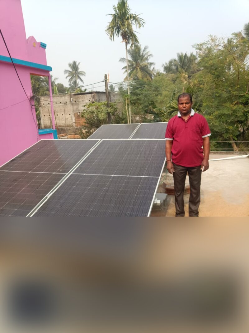 Residential rooftop solar with client
