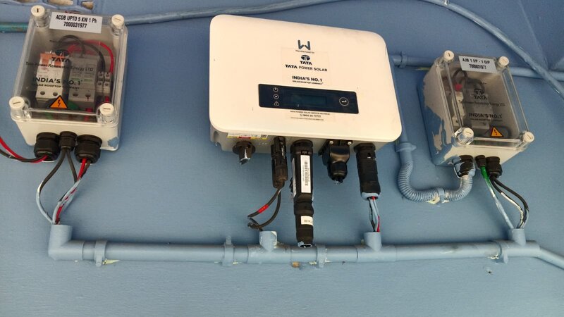 Tata Power Solar inverter with ACDB and AJB