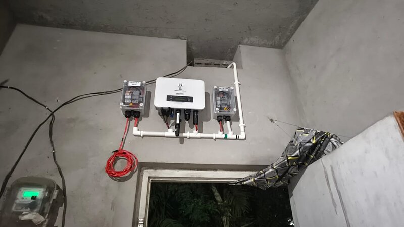 Solar inverter and equipment setup